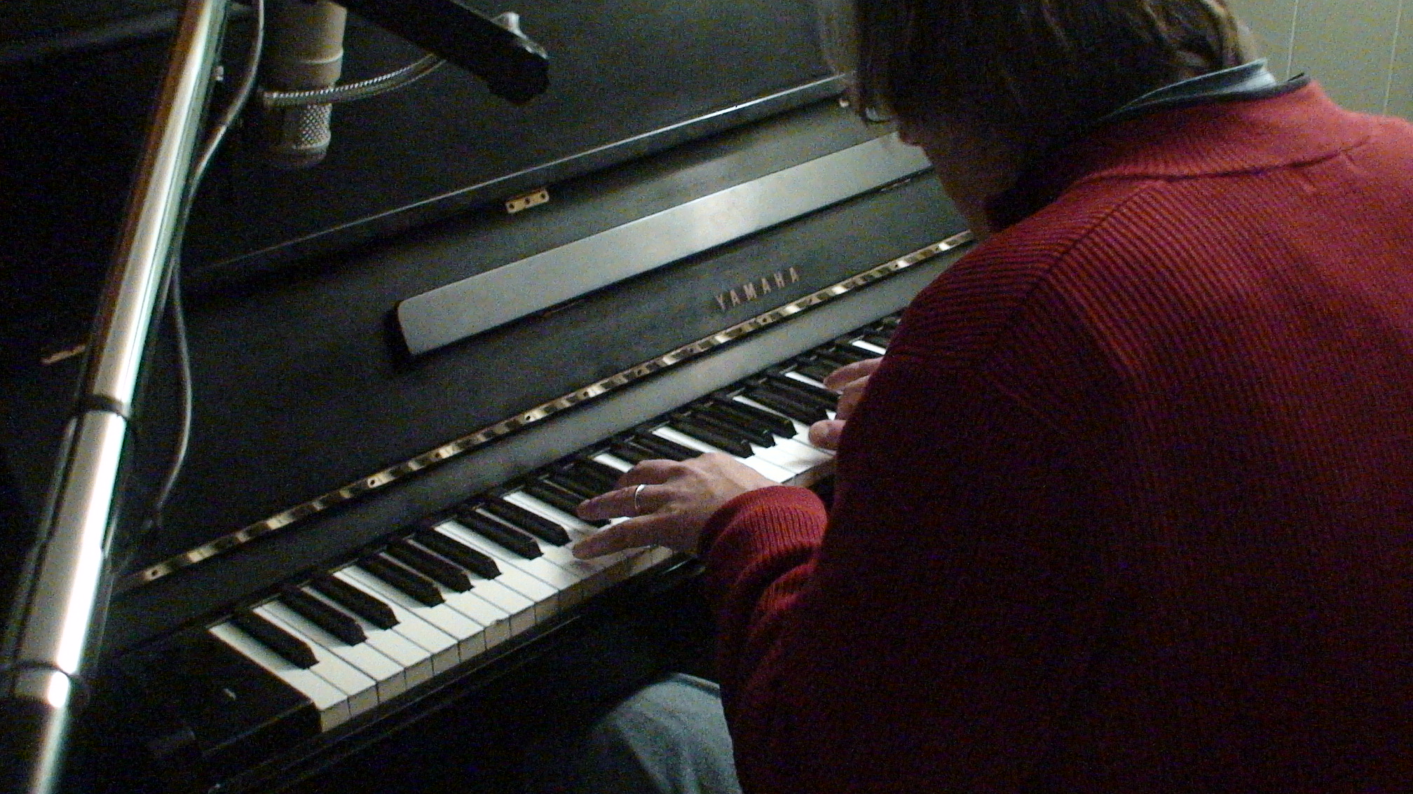 Tom at the piano.